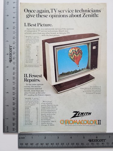 Zenith chromacolor vintage - vintage, tv