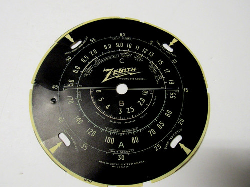 Zenith black dial face - black,
