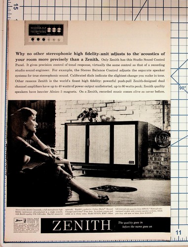 Zenith crescendo stereo - zenith, hi-fi